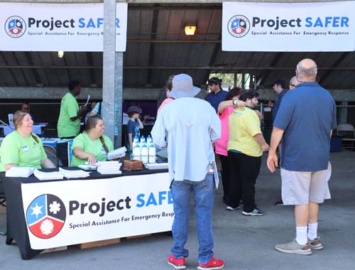 Fair Goers check out Project Safer
